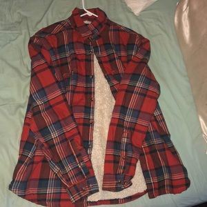 button down sweatshirt